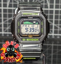 Casio G-Shock GLX-5600 Black Skeleton Green Grey Tide Graph Moon Data 2014