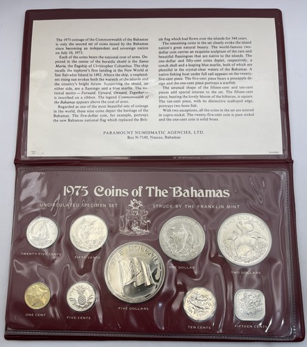 1975 specimen set coins the - set, of