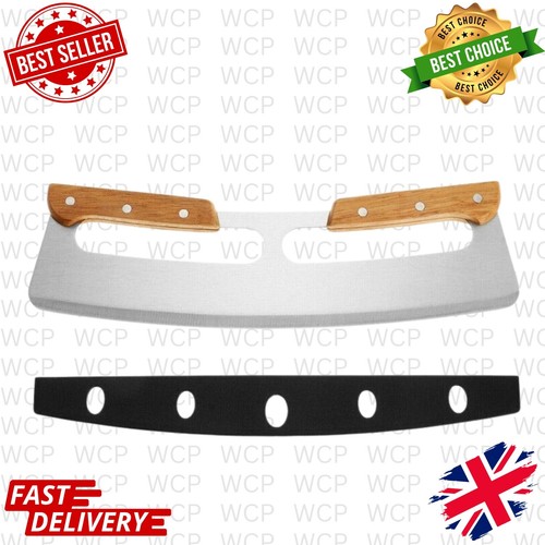 Pizza cutter steel blade wood - steel,