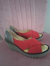 Fly London Wedge Red Yoma