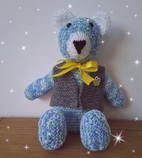 UNIQUE Hand Knitted Teddy