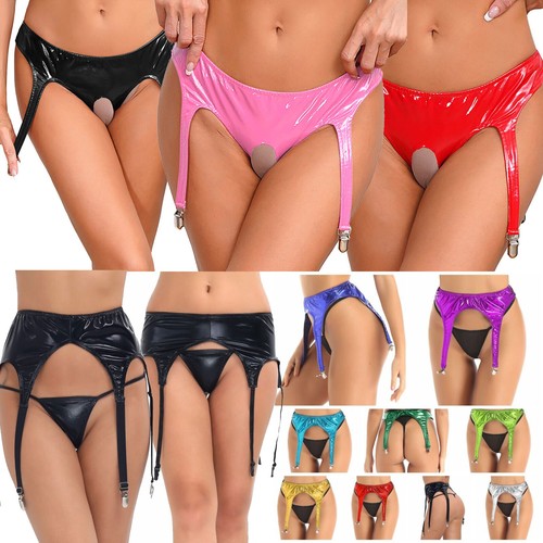 Womens wetlook shiny - uk,