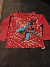 Boys 18-24 Months Red Marvel Spiderman Top