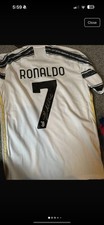 Signed Ronaldo Shirt Size Large Juventus New With Tab