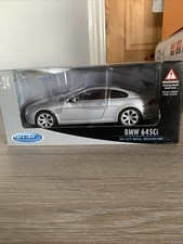 Welly 1/24 - BMW 645Ci Silver Diecast Scale Model Car 