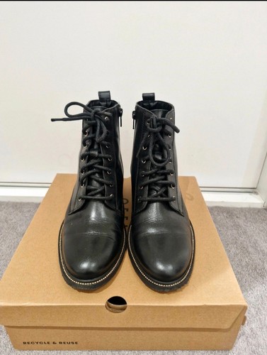 Carvela black biker boots