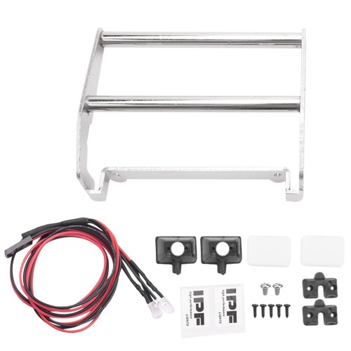 Metal front bumper with led - with,
