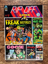 RIP OFF COMIX #9 1st 1981/Shelton/Furry Freak Brothers/Fat Freddy's Cat/F 6.0