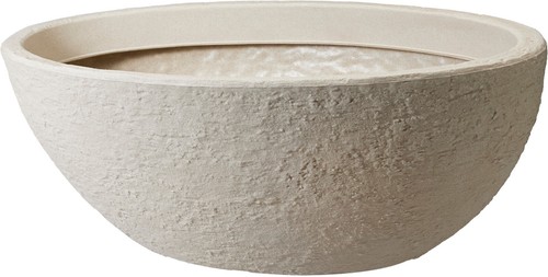 Stone effect plastic planter - stone,