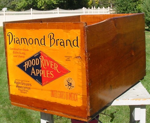 Antique vintage wood produce - vintage,