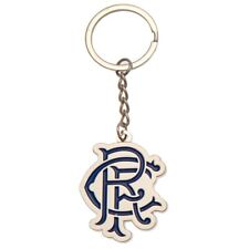 Official Glasgow Rangers FC Scroll Crest metal keyring BNWT