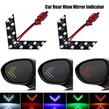 2PCS 14SMD LED Arrow Panels for Car Side Mirror Turn Signal Indicator Lights