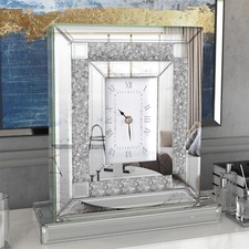 LUVODI Mirrored Glass Desk