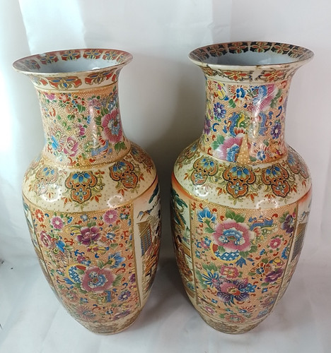 Pair vintage chinese oriental - pair,