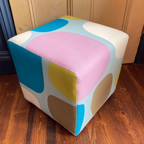 Footstool 70s retro style - footstool,