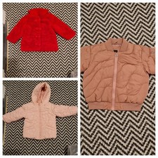 3 Baby Girls Coats Size 12/18