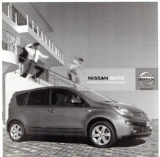 Nissan Note Specifications