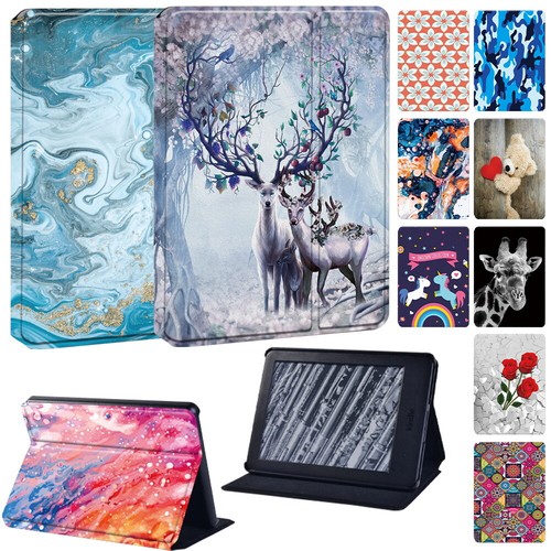 Printed leather reader cover - leather,