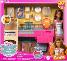 Barbie And Teresa Recipe For Friendship Doll & Kitchen Playset