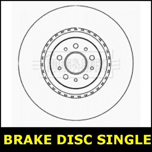 Brake disc single front - front, fits