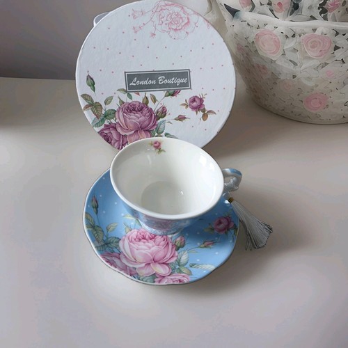 Bone china tea cup saucer - tea, set