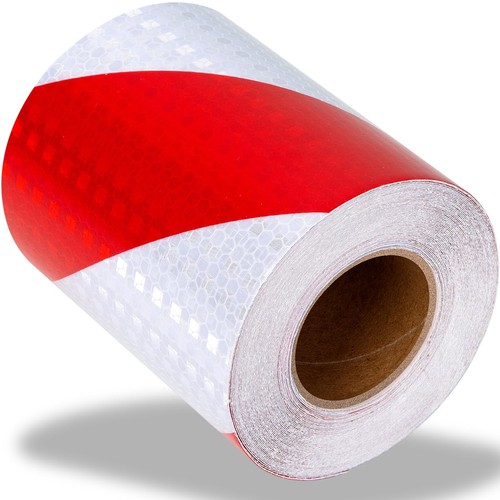 Barrier tape red white - red,