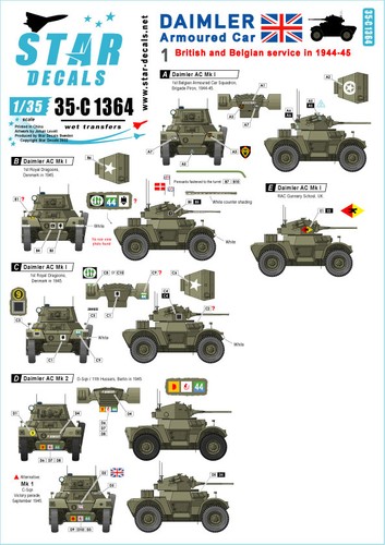 Star decals c1364 - decals, 35-c1364