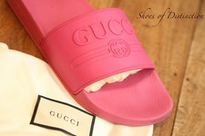 Gucci GG Pink Rubber Sandals