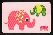 ASDA ( UK ) Patchwork Elephants ( 2013 ) Gift Card ( $0 )