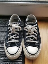 Trashed Converse Black