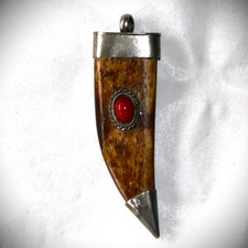 Unique rare cow bone carved