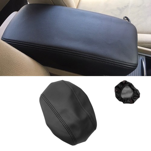 Leather center armrest - leather, console