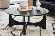 West Elm Tanner Solid Wood Coffee Table (102 cm) Black