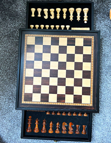 Wooden magnetic chess - magnetic, /