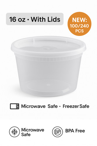 Round deli food soup - oz,