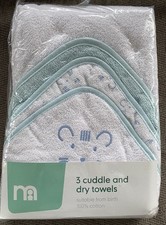 Mothercare 3 Cuddle And Dry