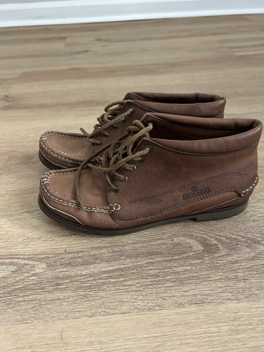 Sebago leather lace size - up,