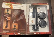Turning Leaf Wine Bottle Vacuum Sealer with Two Stoppers (New in Box)