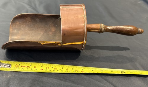 Vintage copper coal shovel - vintage,