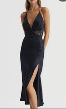 Reiss Lace Trim Midi Dress S/M
