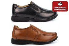 Mens Wide Fit Leather Shoes