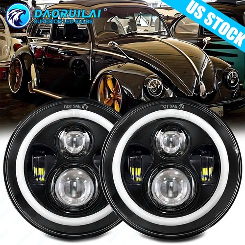 Inch black led - 7"inch, headlights
