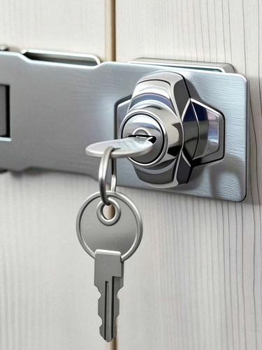 Cabinet door lock latch - 90°,