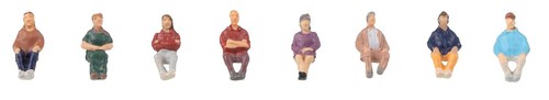 Faller seated people - people, (8)