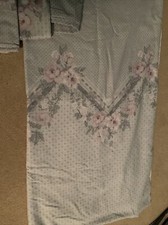 Vintage 1970s Ditzy Double Duvet Cover  Pink And Grey Floral flower Retro