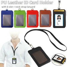 Vertical Leather ID Card