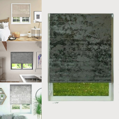 Crushed velvet blackout - crushed, roller
