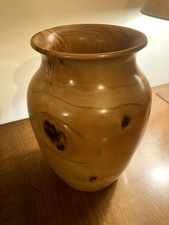 Quality Vintage Wooden Vase By
