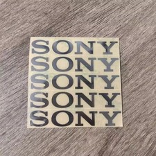 Sticker for Sony Silver Logo TV PlayStation Game Laptop Desktop 40mm x 7mm 5pcs