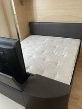 Queen size bed with unit - tv,